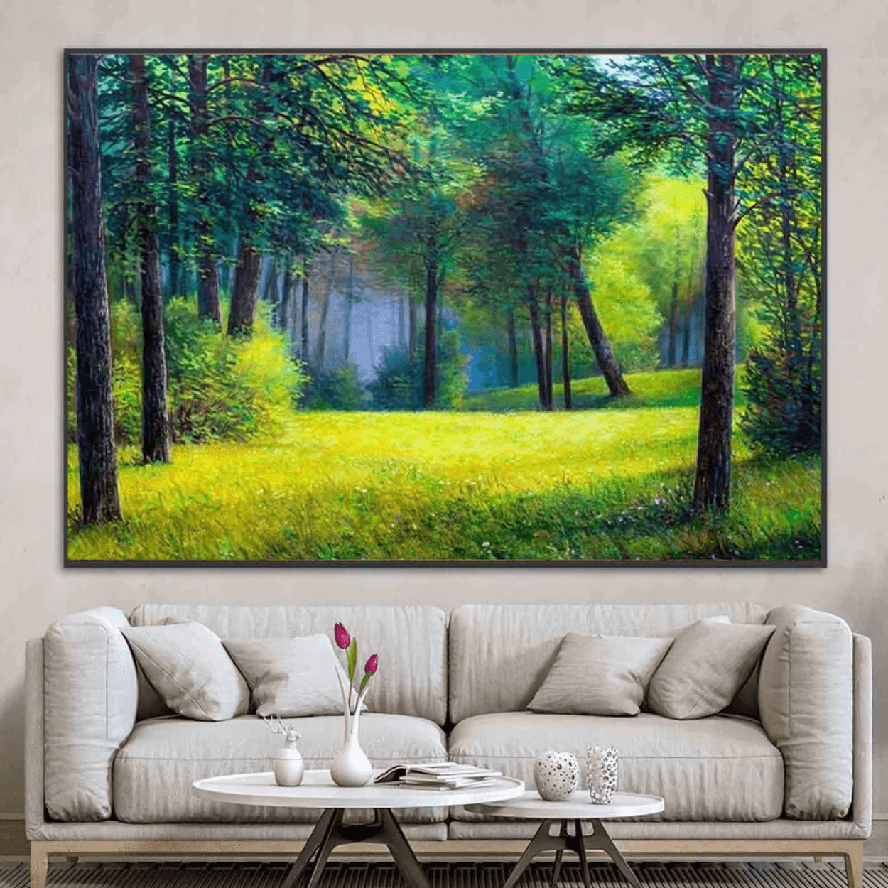 Colectie tablouri canvas - Peisaje: Tabloul este printat direct pe panza de inalta calitate, avand ca tema peisaje. Poate fi montat pe un sasiu optional pentru inramare.