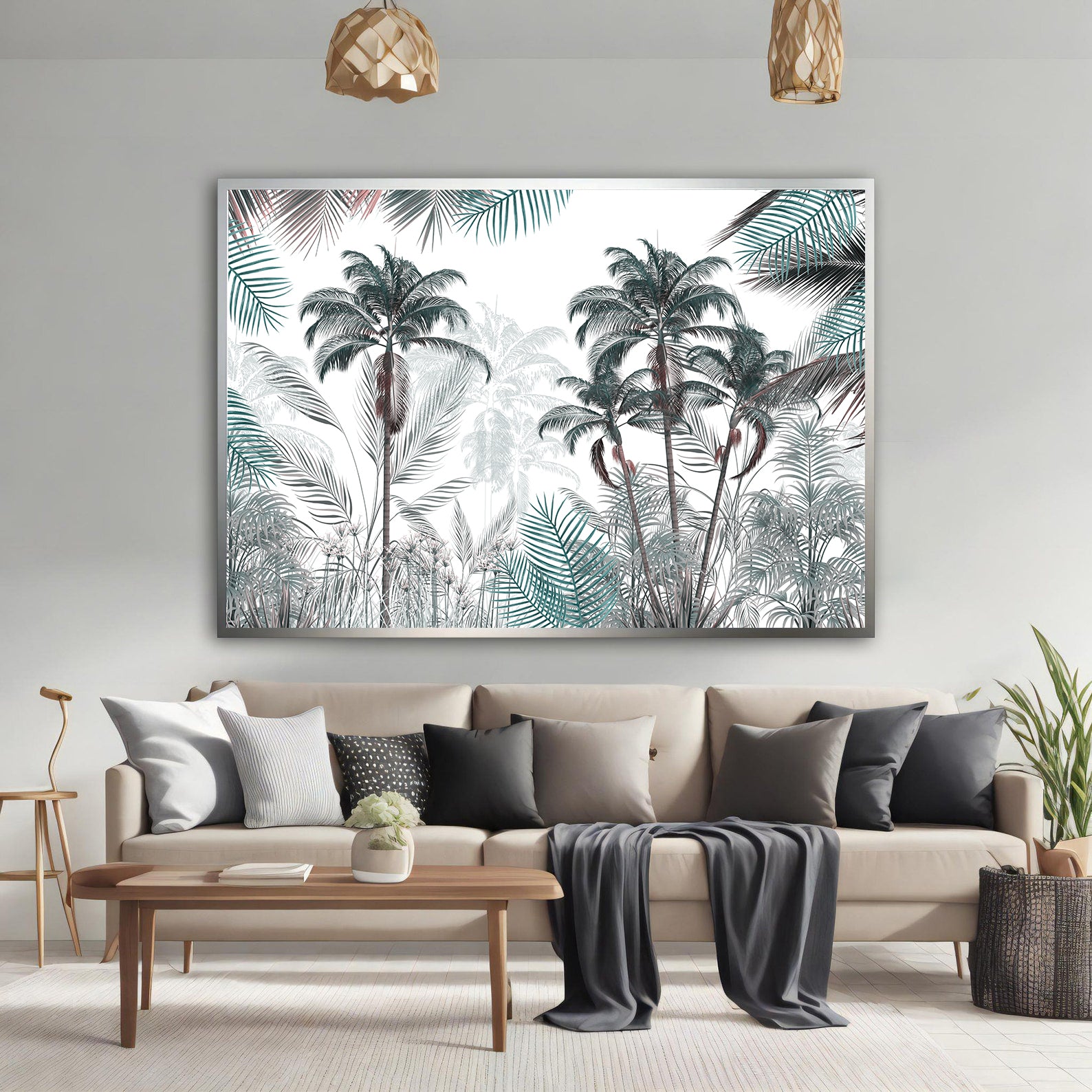 Leinwandbild - Palmenlandschaft