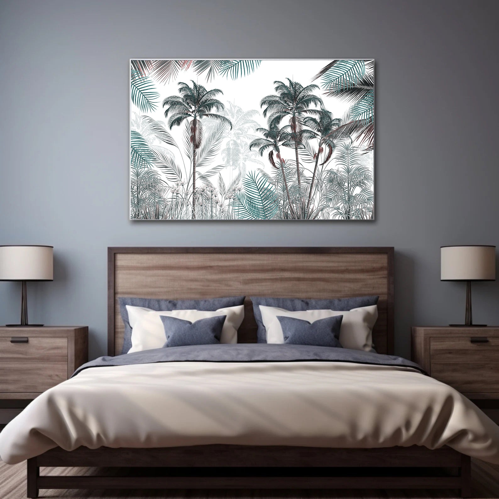 Leinwandbild - Palmenlandschaft