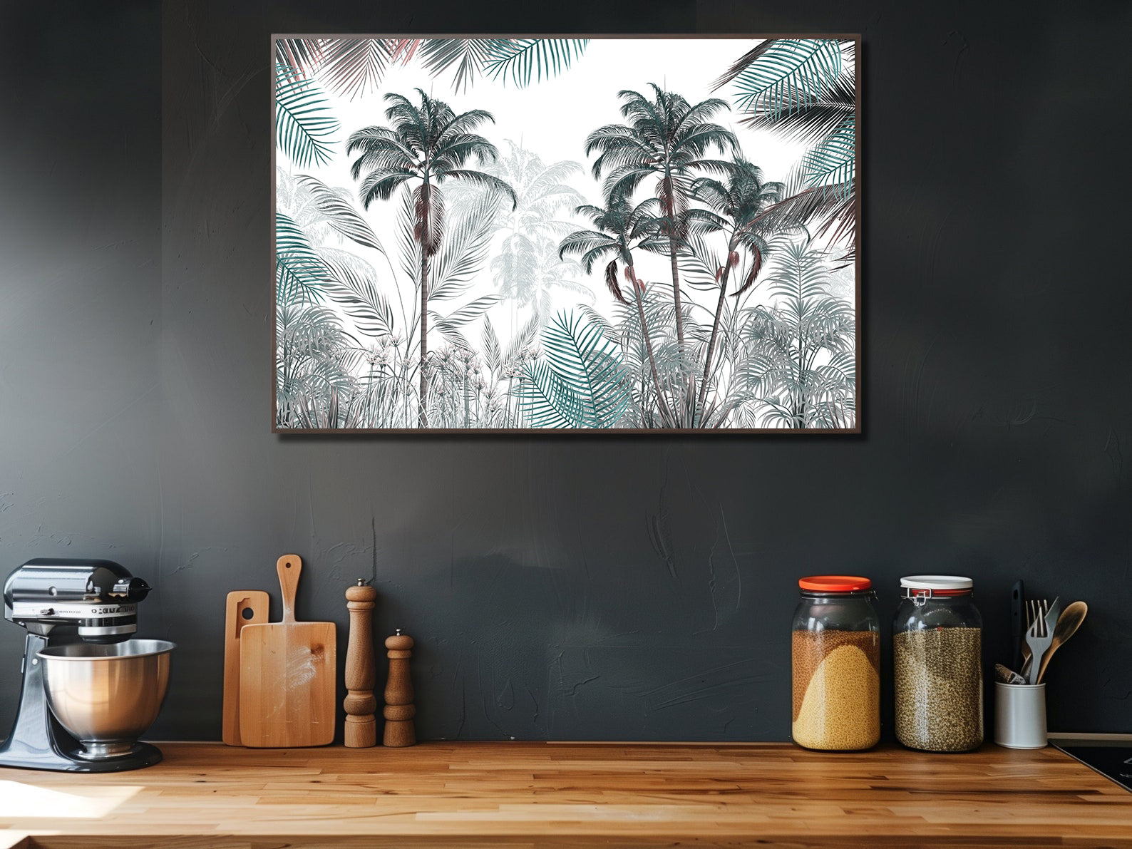 Leinwandbild - Palmenlandschaft