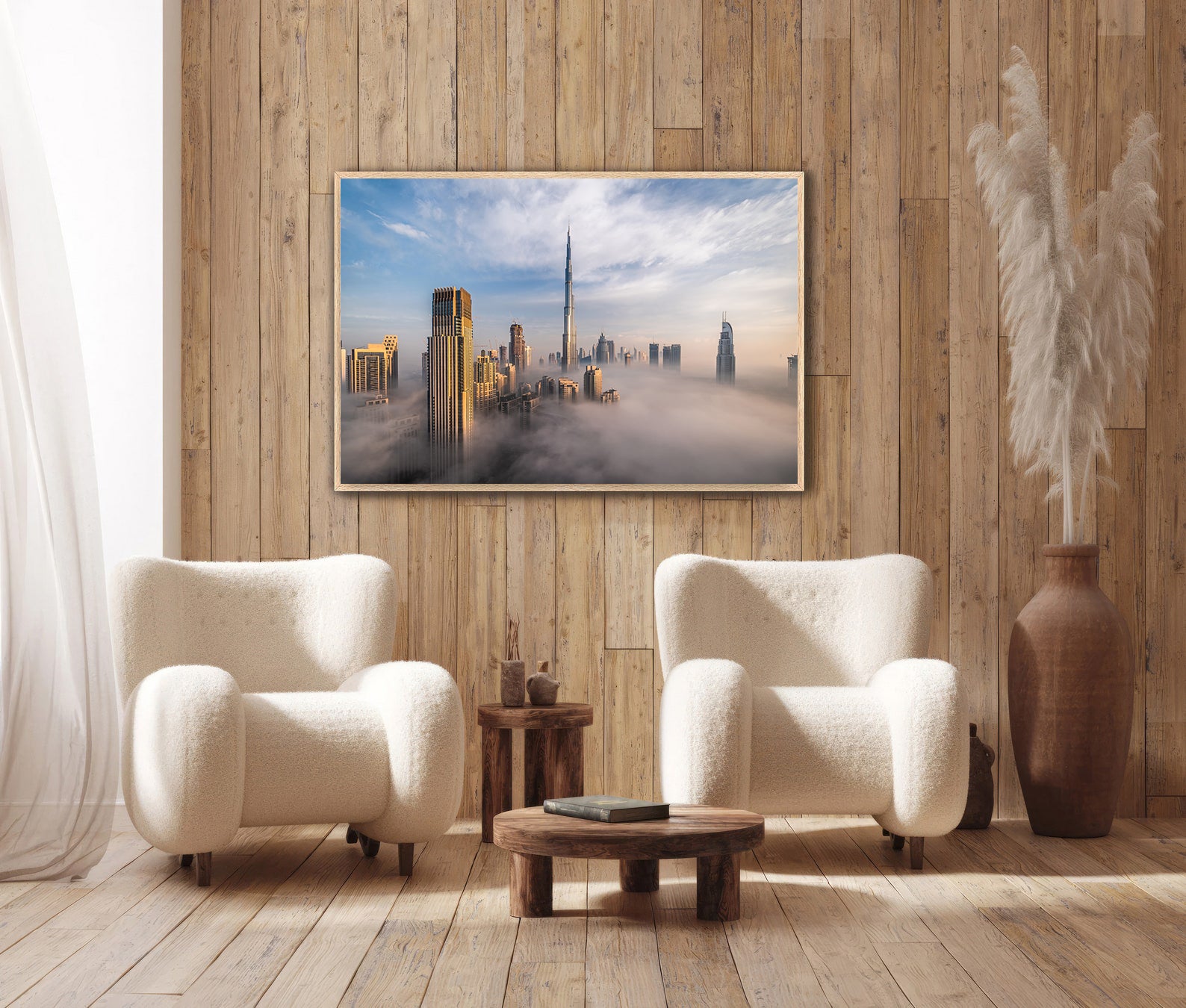 Leinwandbild - Wolkenkratzer Dubai