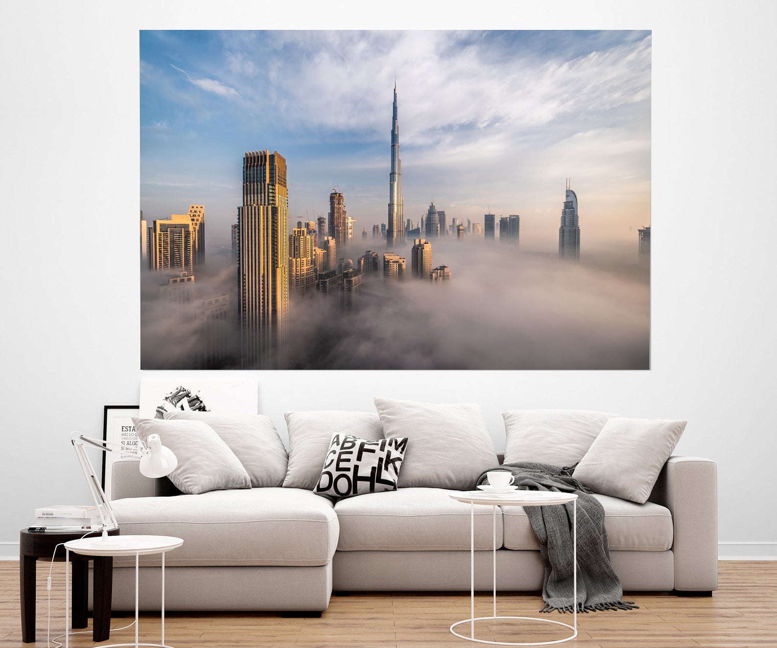 Leinwandbild - Wolkenkratzer Dubai