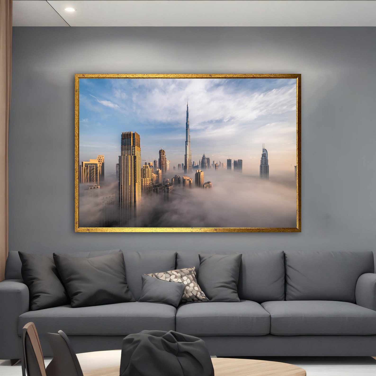 Leinwandbild - Wolkenkratzer Dubai