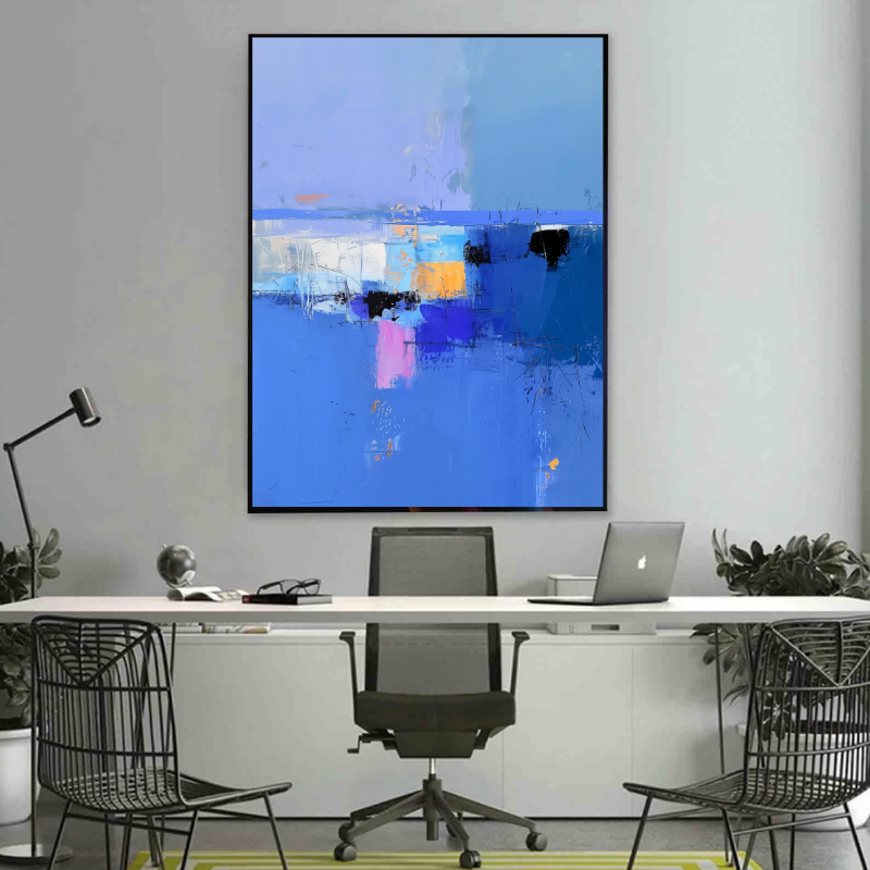 Peinture sur toile – Art abstrait Blue Mood