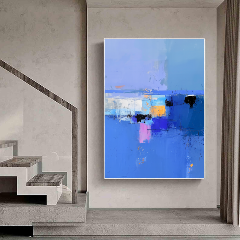 Peinture sur toile – Art abstrait Blue Mood