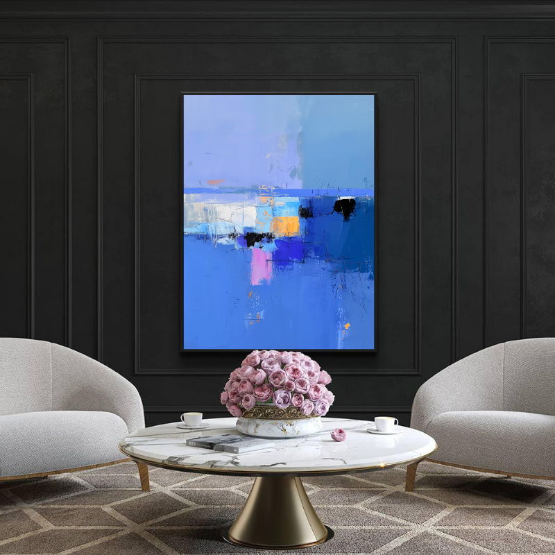 Peinture sur toile – Art abstrait Blue Mood