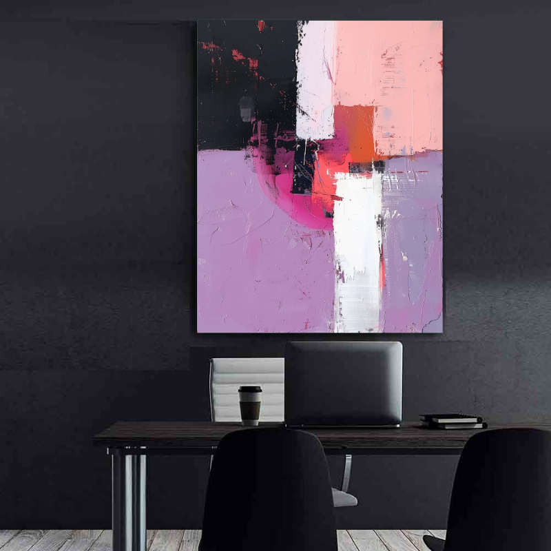 Tablou Canvas - Purple Abstract Art