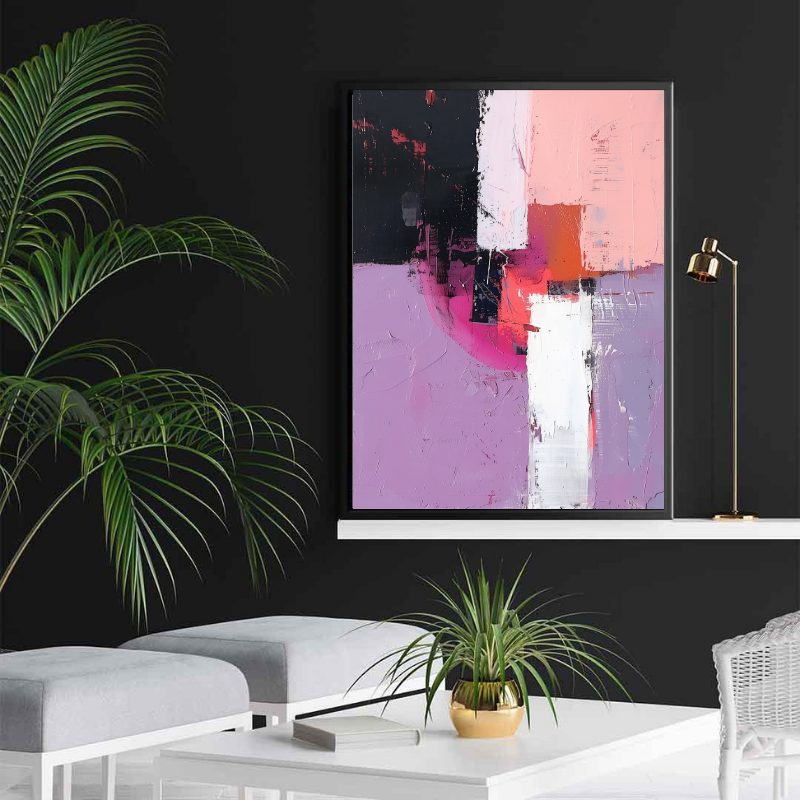 Tablou Canvas - Purple Abstract Art