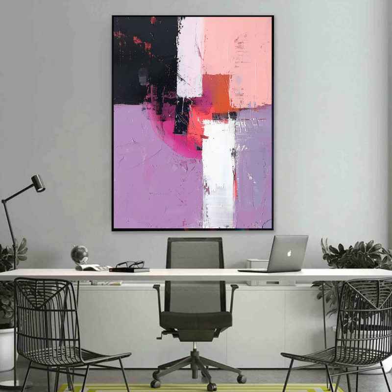 Tablou Canvas - Purple Abstract Art