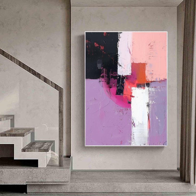 Tablou Canvas - Purple Abstract Art