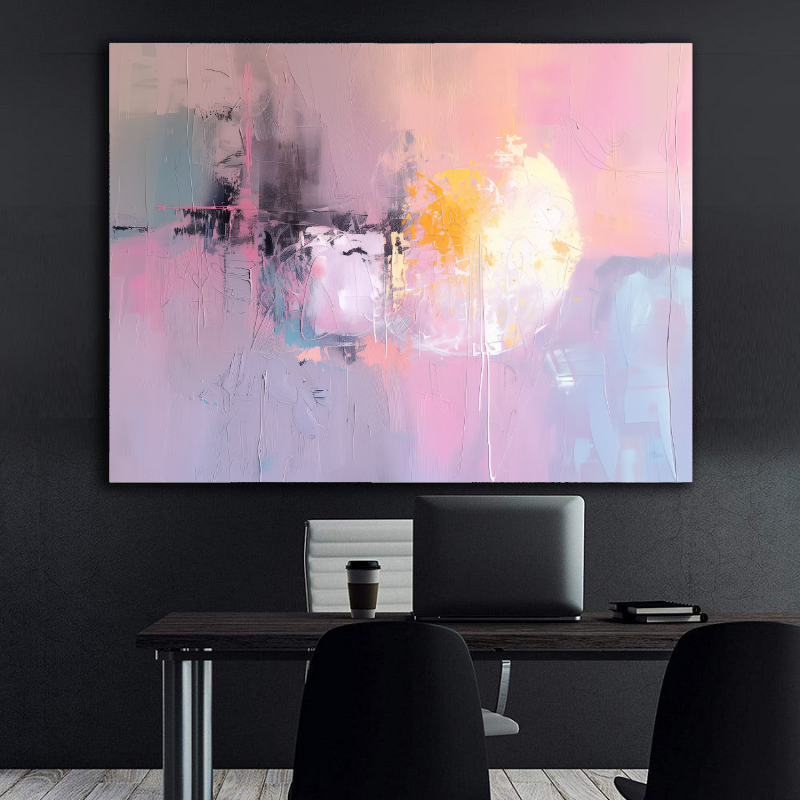 Tablou Canvas - Purple Abstract Art