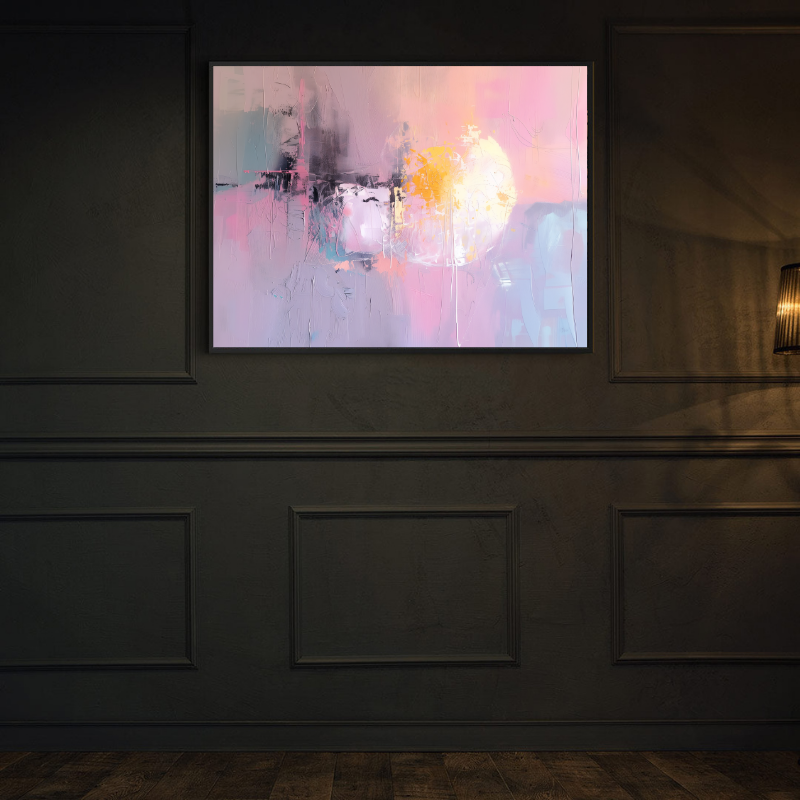 Tablou Canvas - Purple Abstract Art