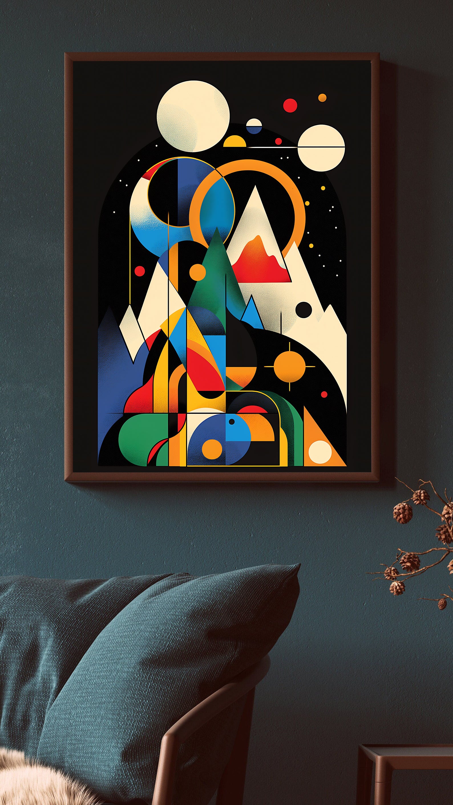 Peinture sur toile – Art géométrique abstrait