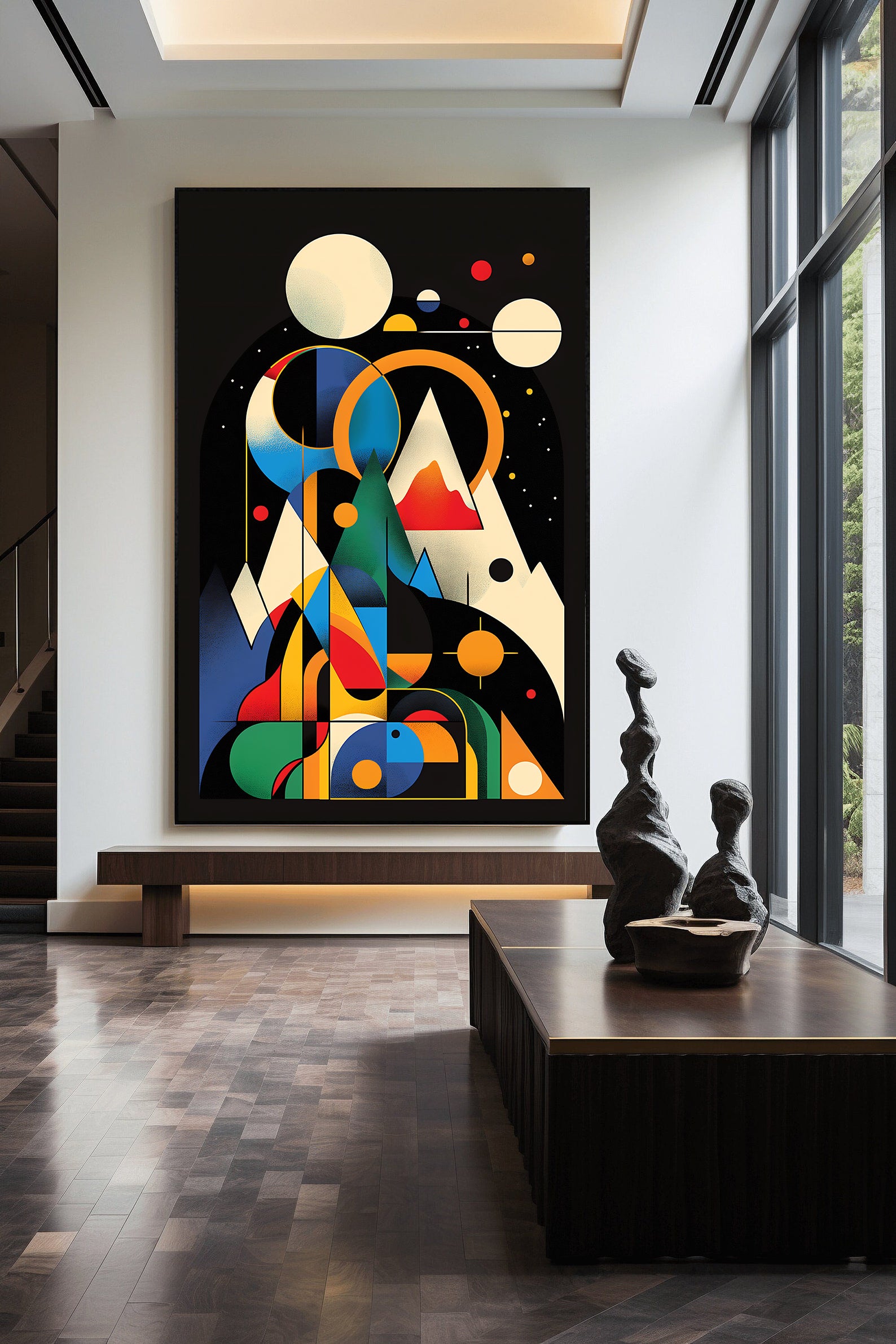 Peinture sur toile – Art géométrique abstrait