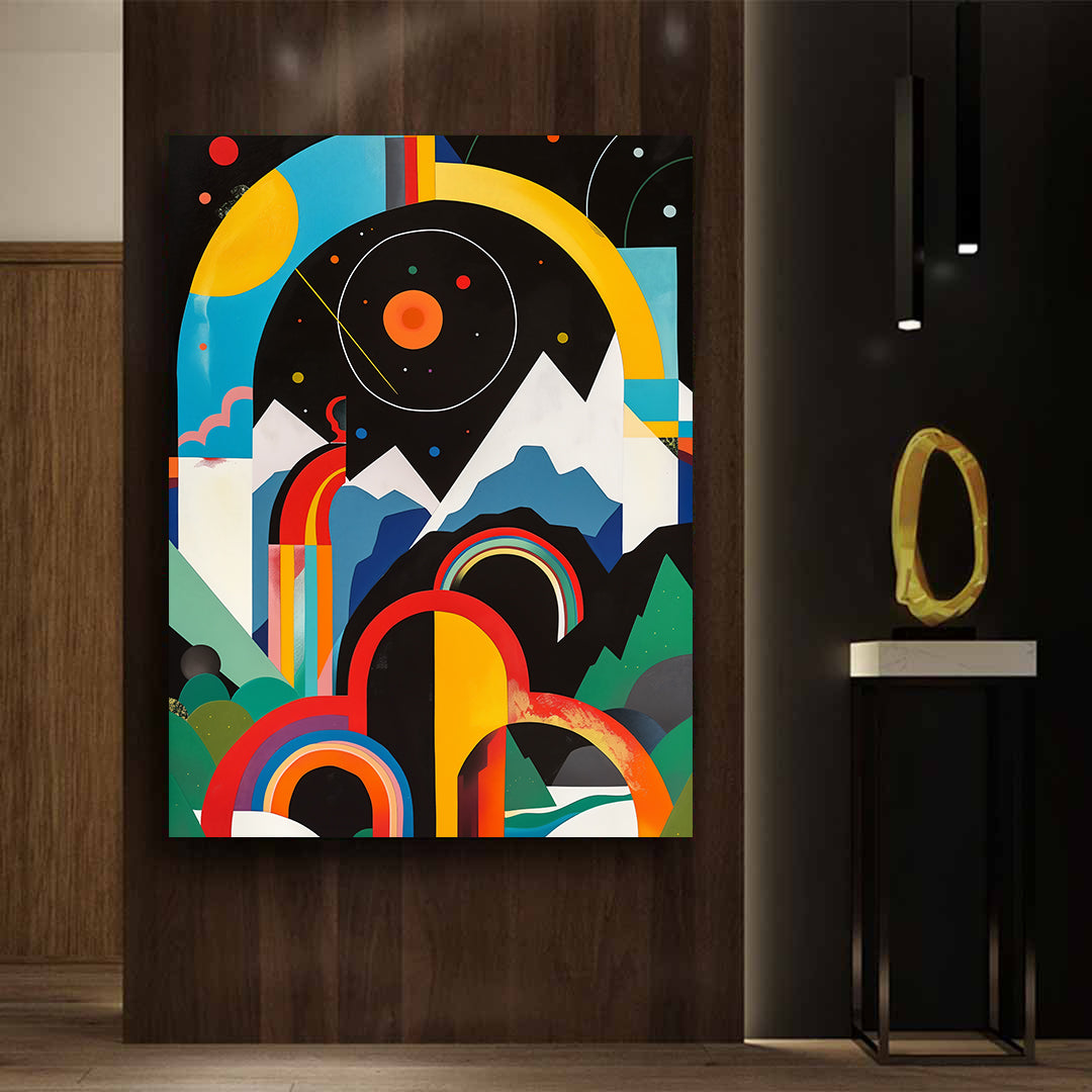 Leinwandgemälde - Abstrakte Geometrie Kunst