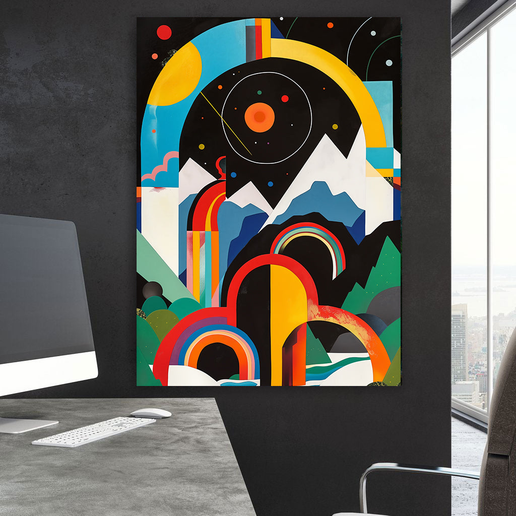 Leinwandgemälde - Abstrakte Geometrie Kunst