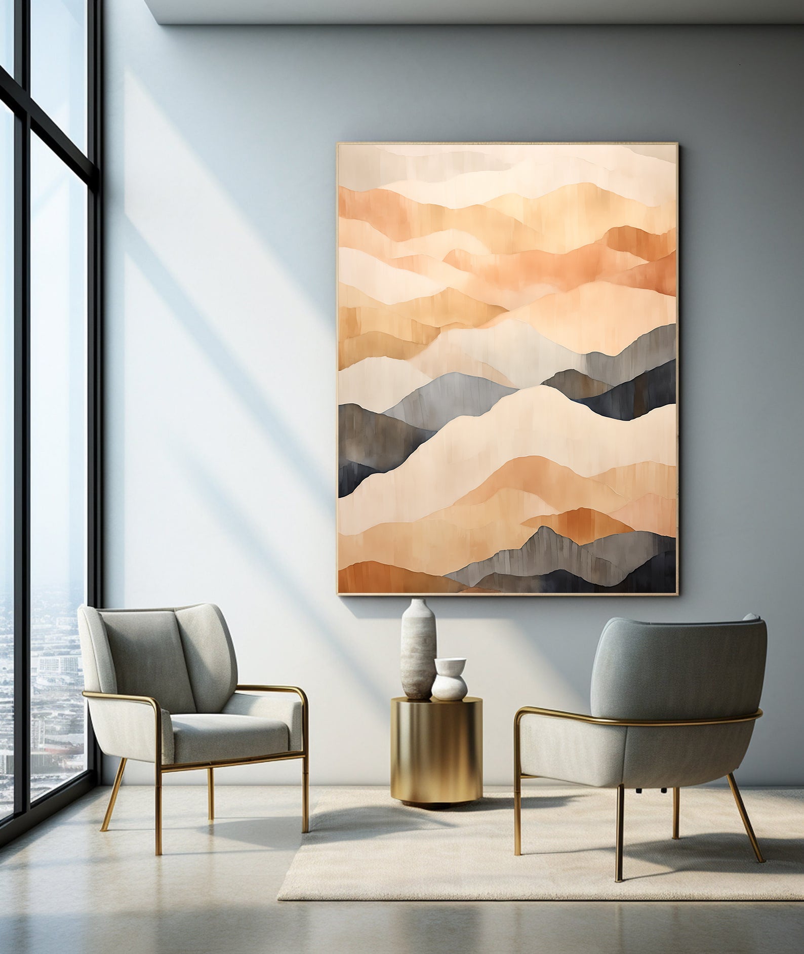 Tablou Canvas - Mountain Abstract Art