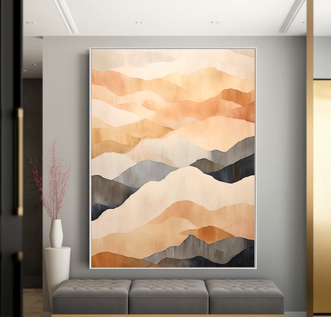 Tablou Canvas - Mountain Abstract Art