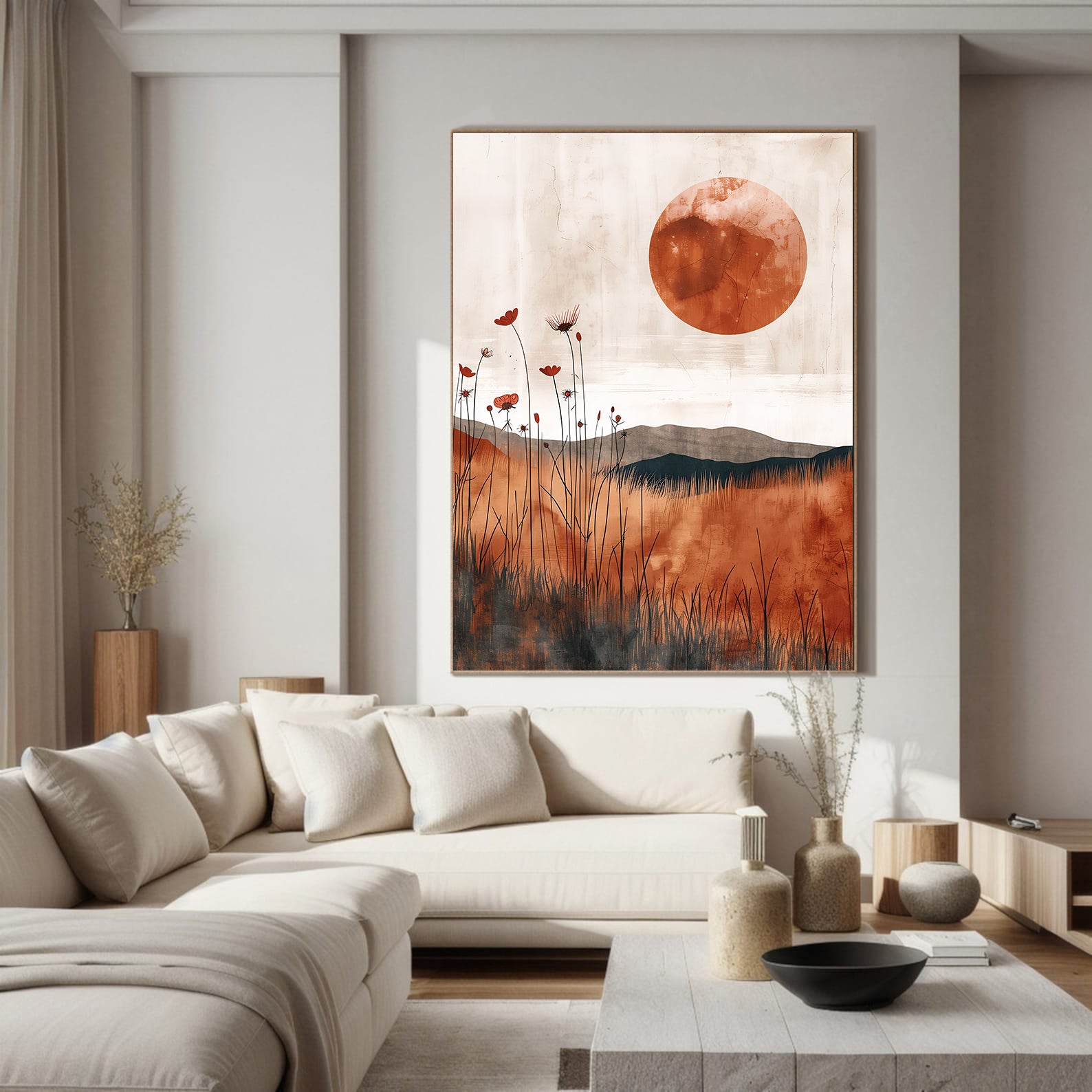 Leinwandgemälde - Blumen abstrakte Kunst