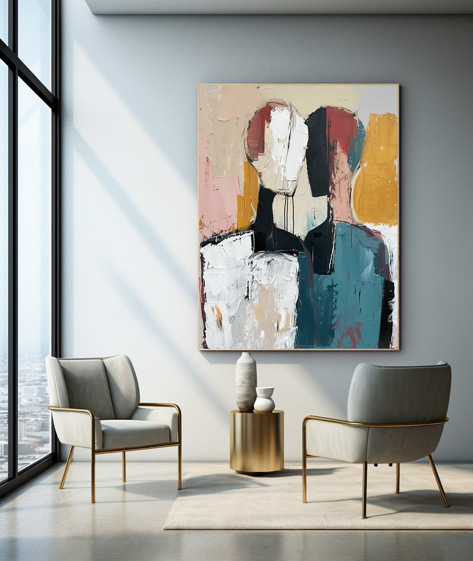 Leinwandbild - Abstrakte Liebe