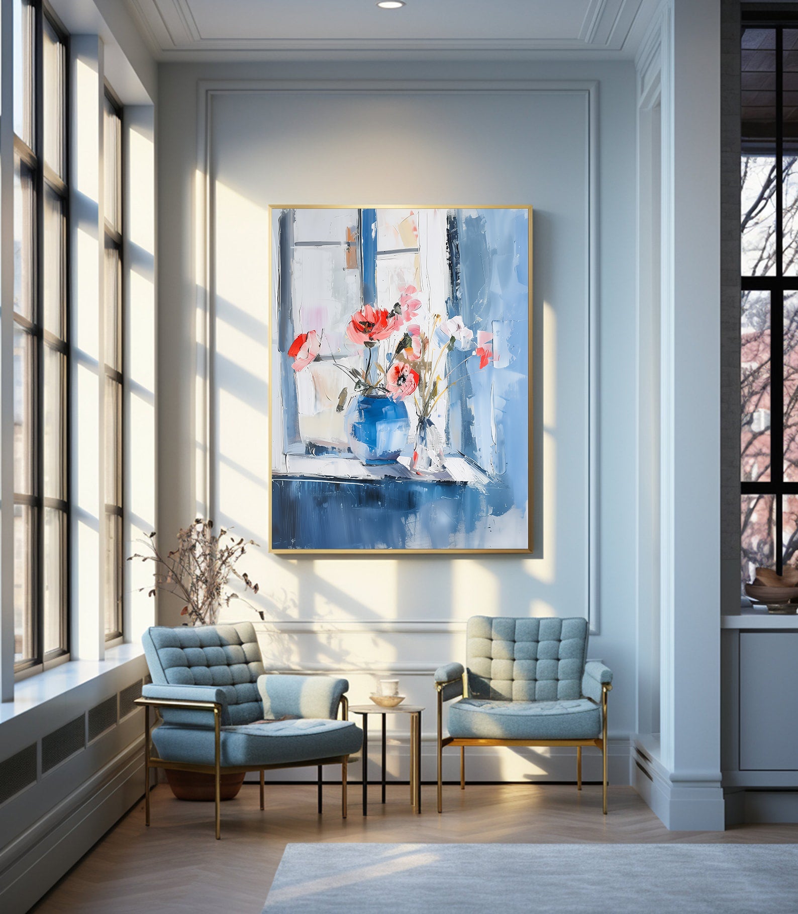 Leinwandgemälde - Blumen in einer Vase