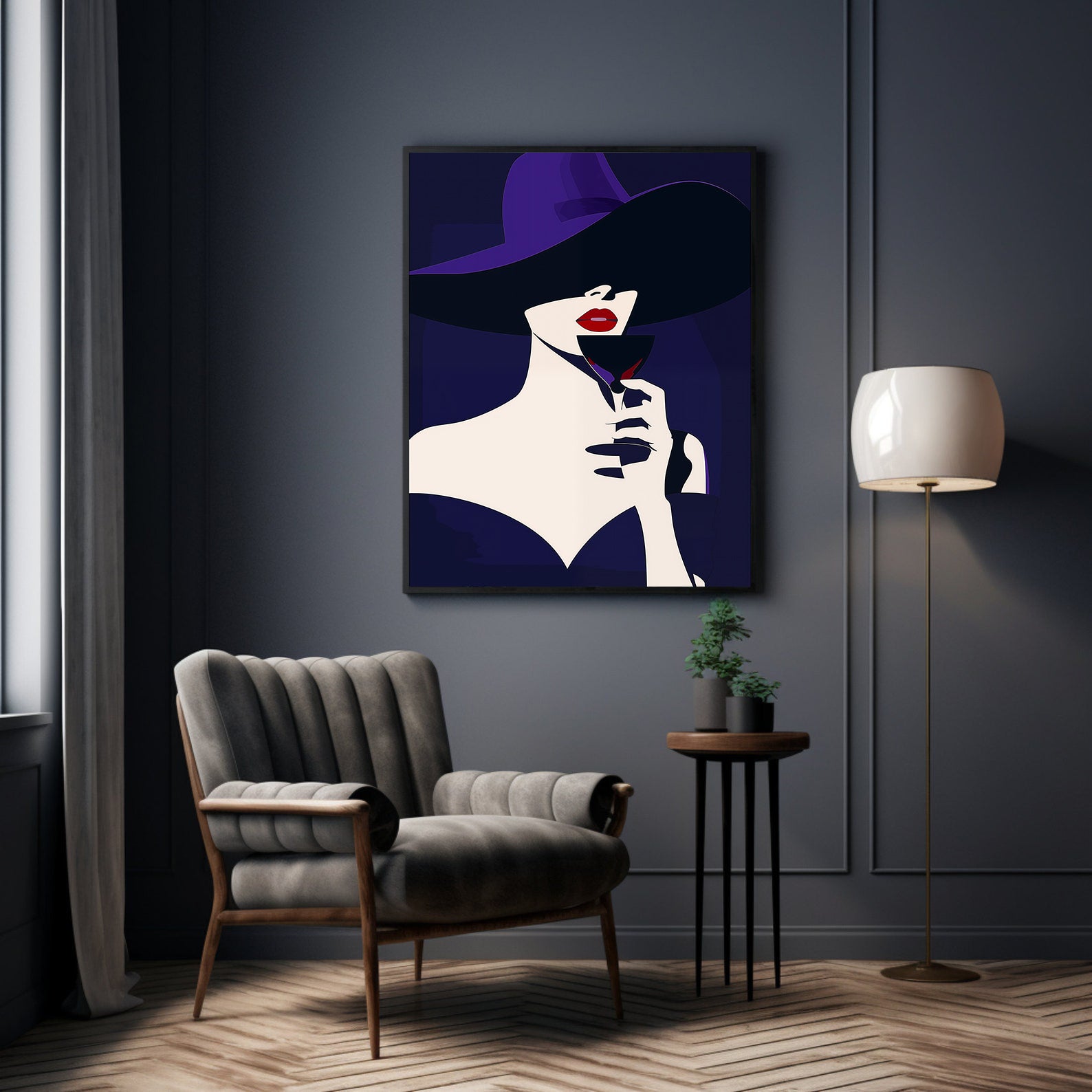 Leinwandgemälde - Rätselhafte Frau