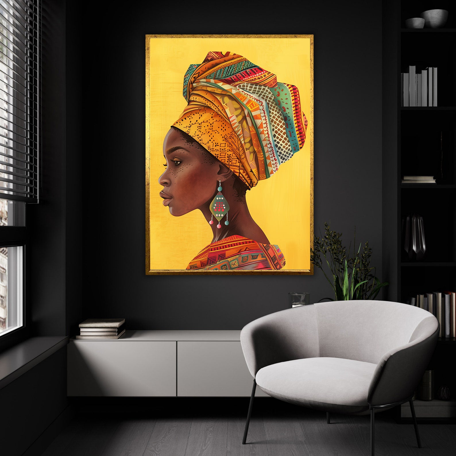 Tablou Canvas - Portret Femeie Africană