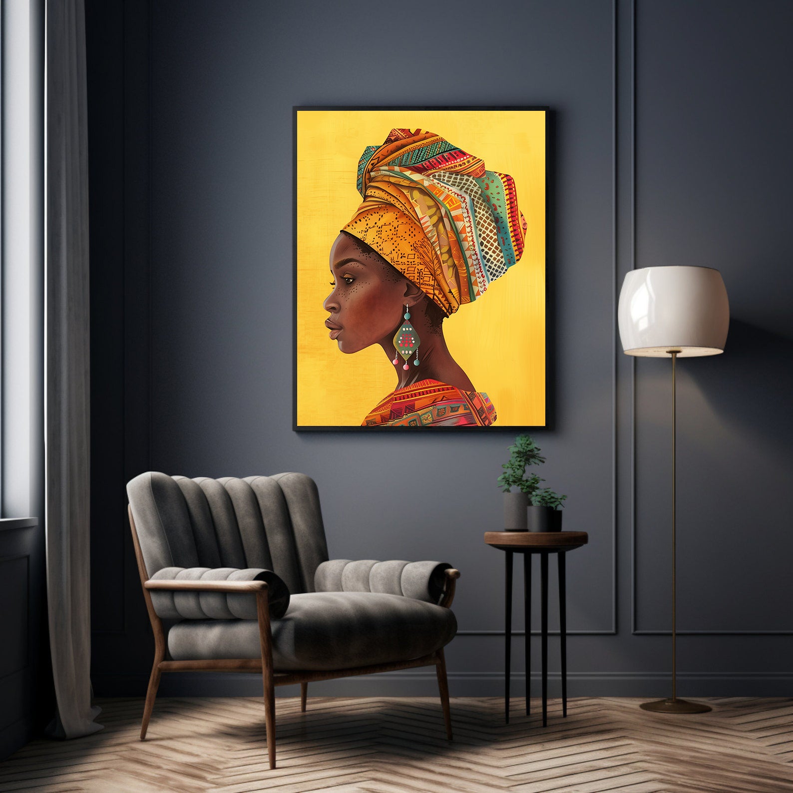 Tablou Canvas - Portret Femeie Africană