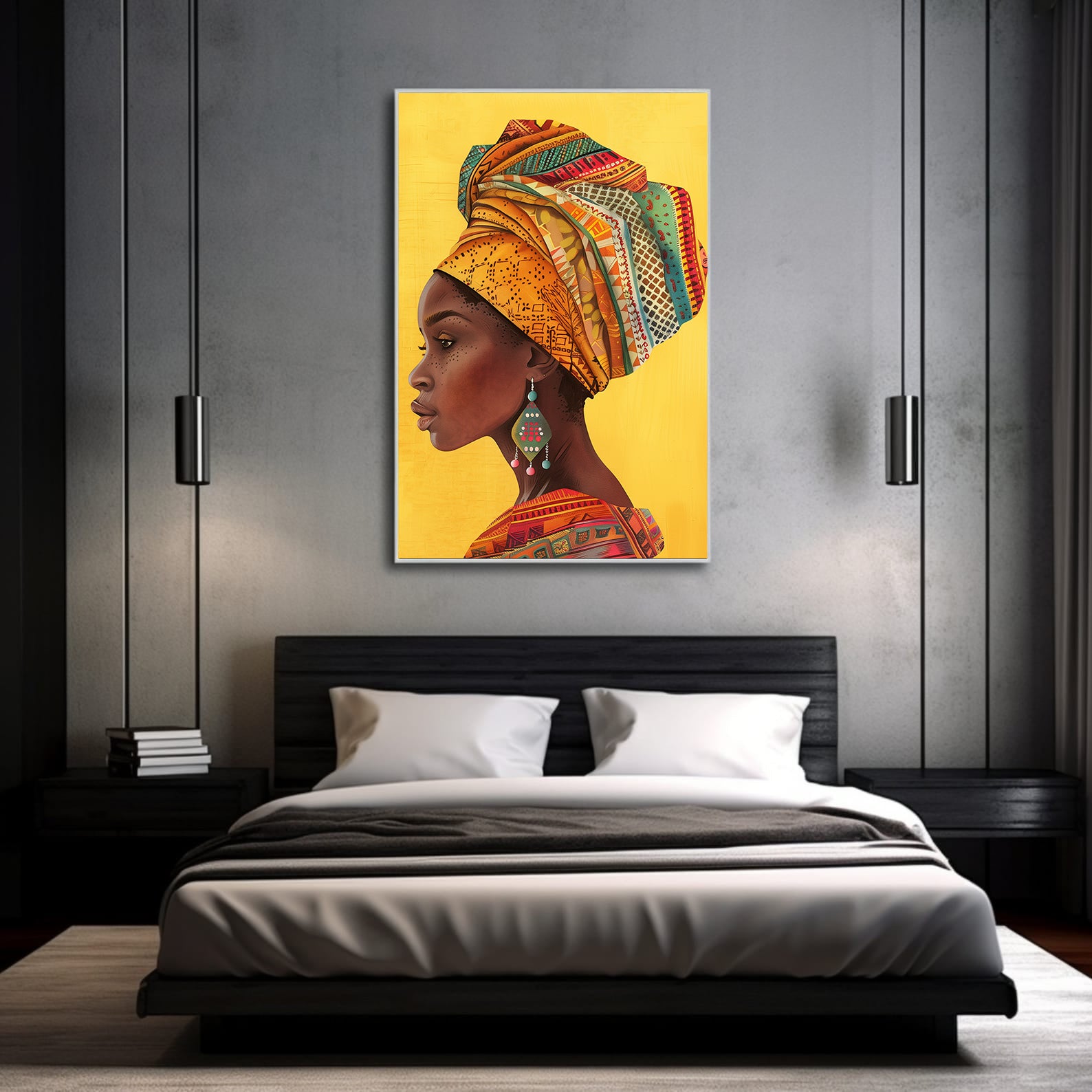 Tablou Canvas - Portret Femeie Africană