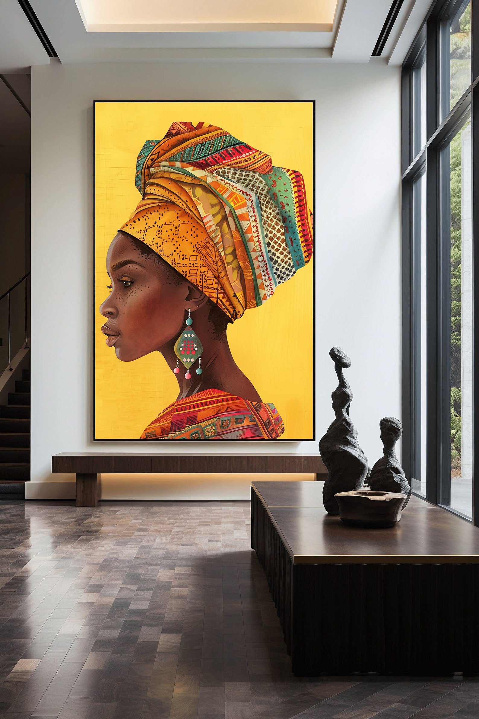 Tablou Canvas - Portret Femeie Africană
