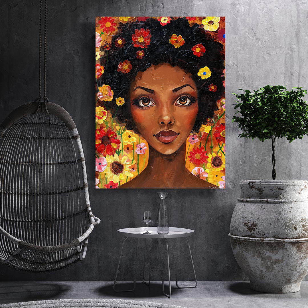 Leinwandbild - Brennende Kerze