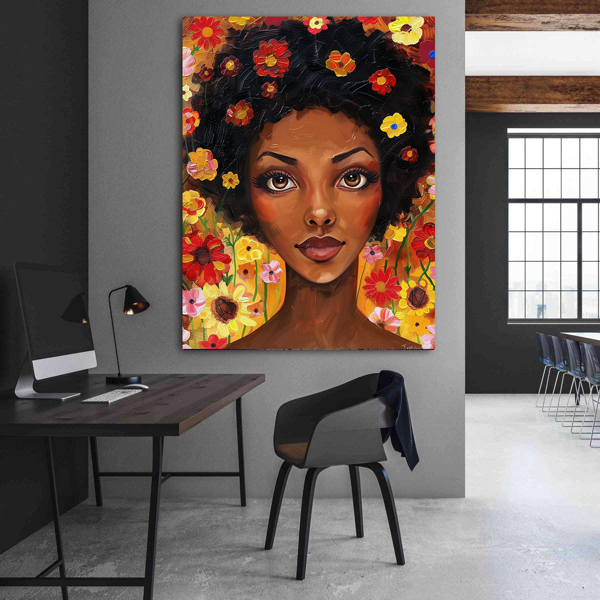 Leinwandbild - Brennende Kerze