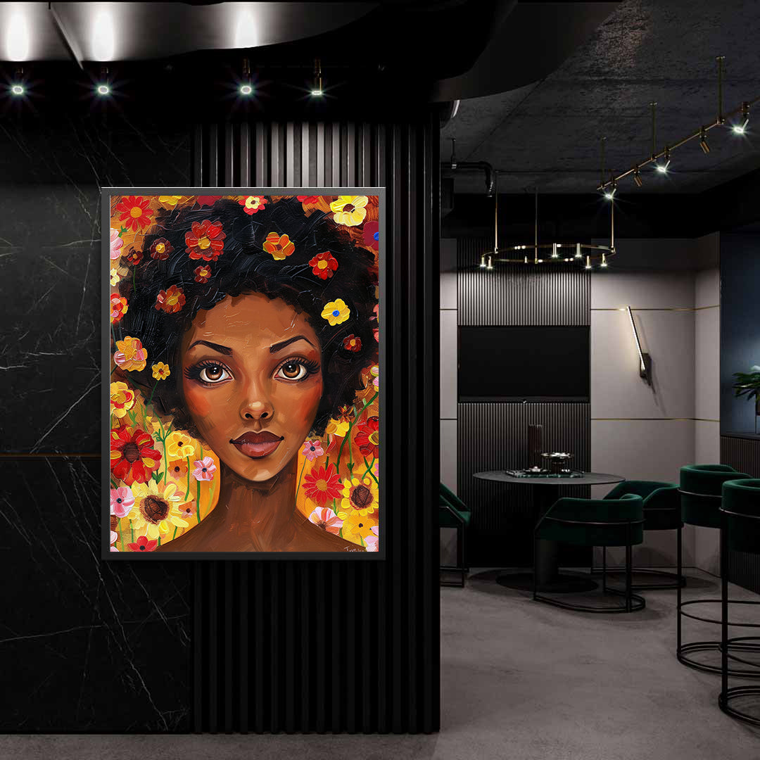 Leinwandbild - Brennende Kerze