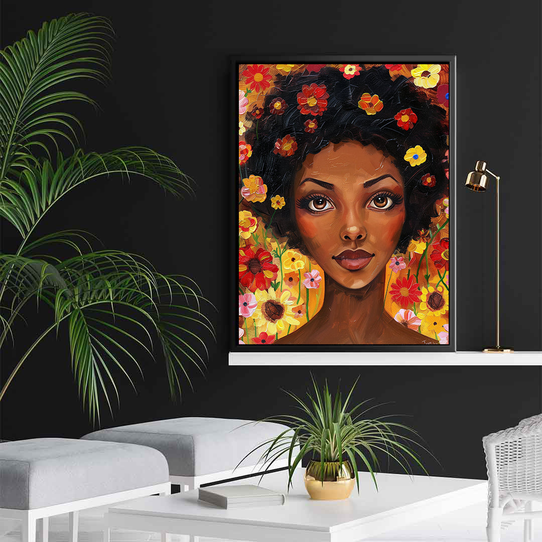 Leinwandbild - Brennende Kerze