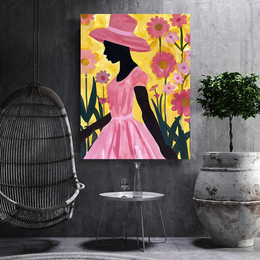 Leinwandbild - Brennende Kerze