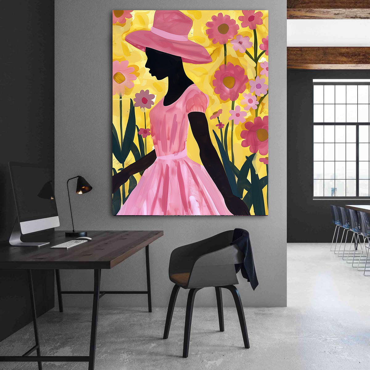 Leinwandbild - Brennende Kerze