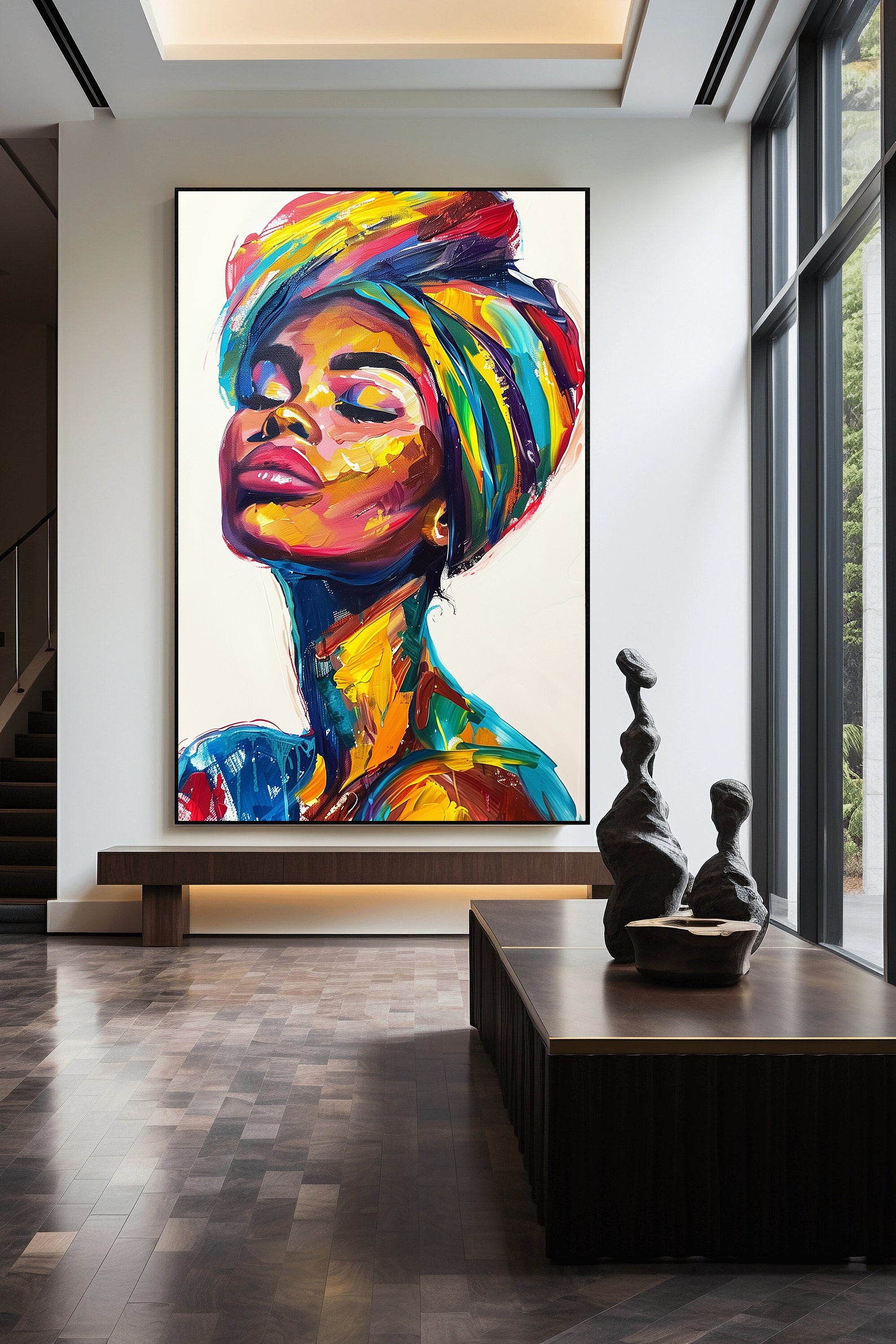 Tablou Canvas - Portret Femeie Africană