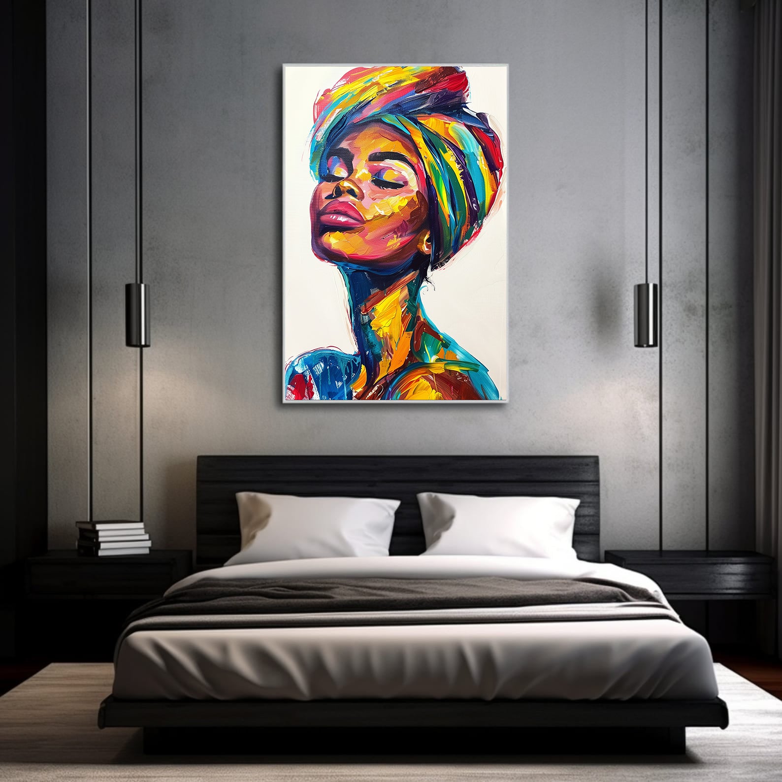 Tablou Canvas - Portret Femeie Africană