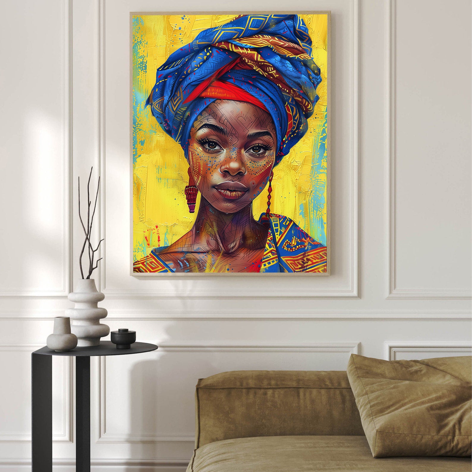 Tablou Canvas - Portret Femeie Africană