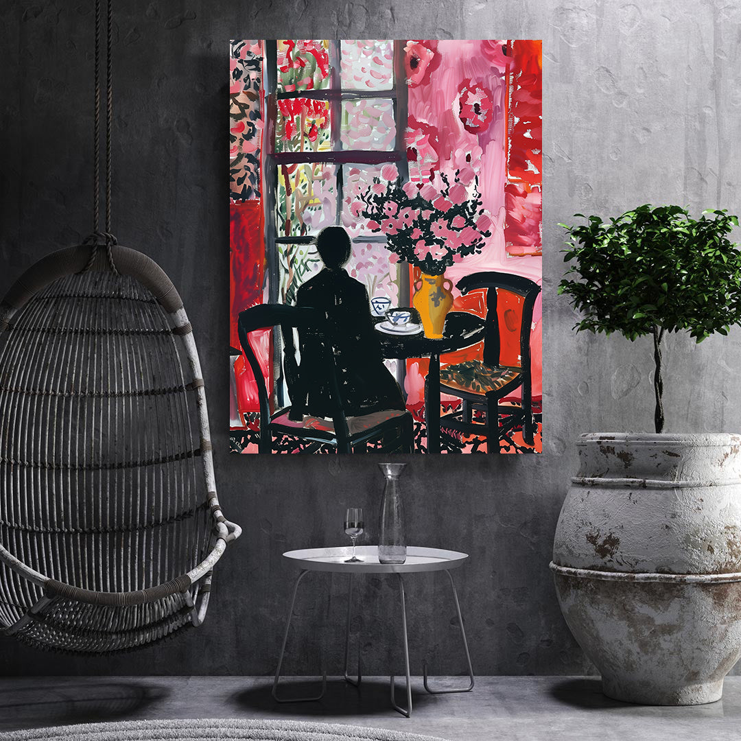 Leinwandbild - Brennende Kerze