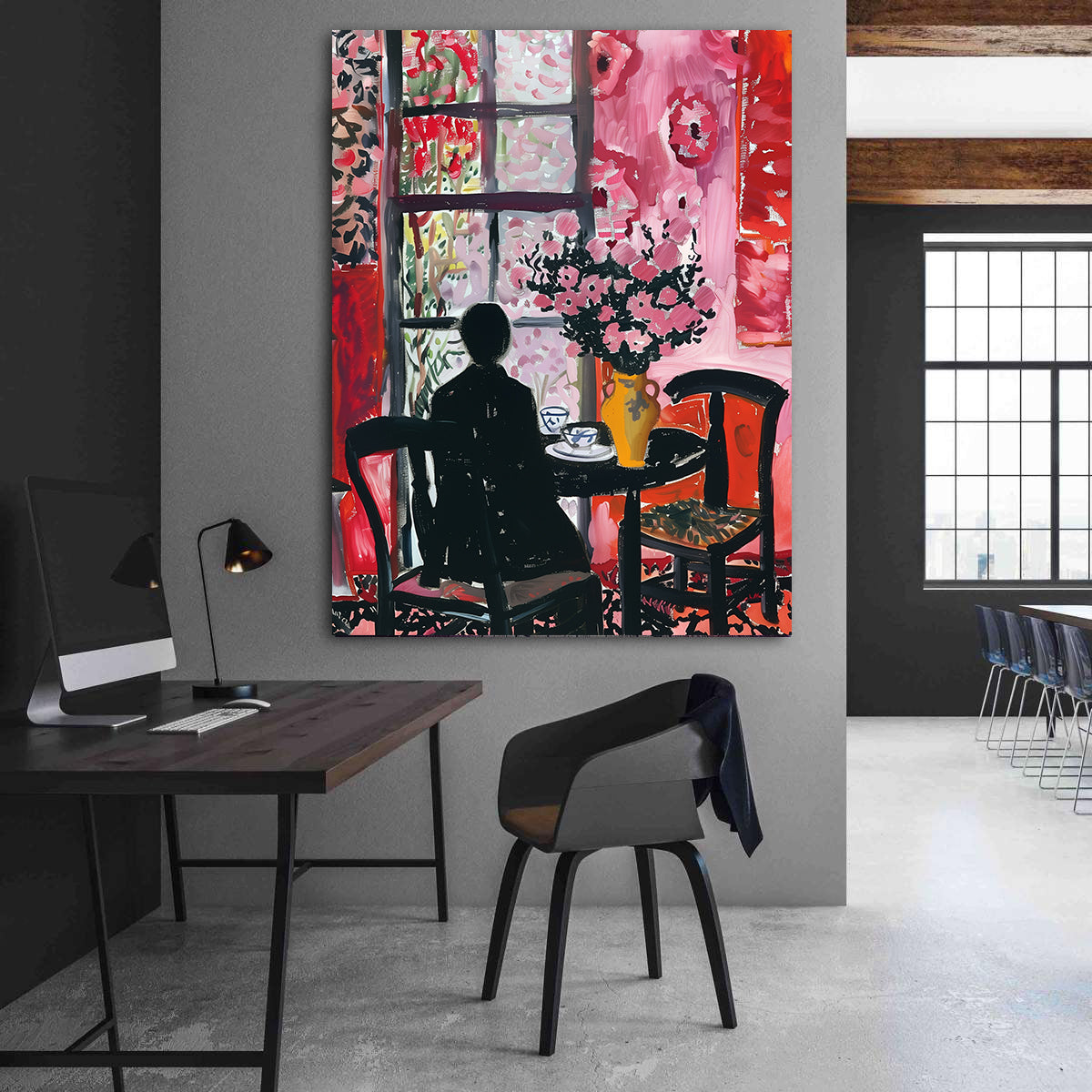 Leinwandbild - Brennende Kerze