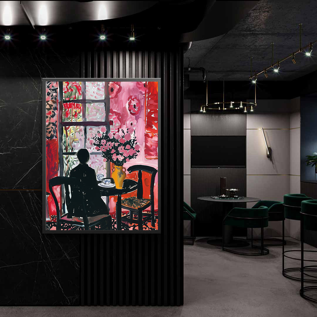 Leinwandbild - Brennende Kerze