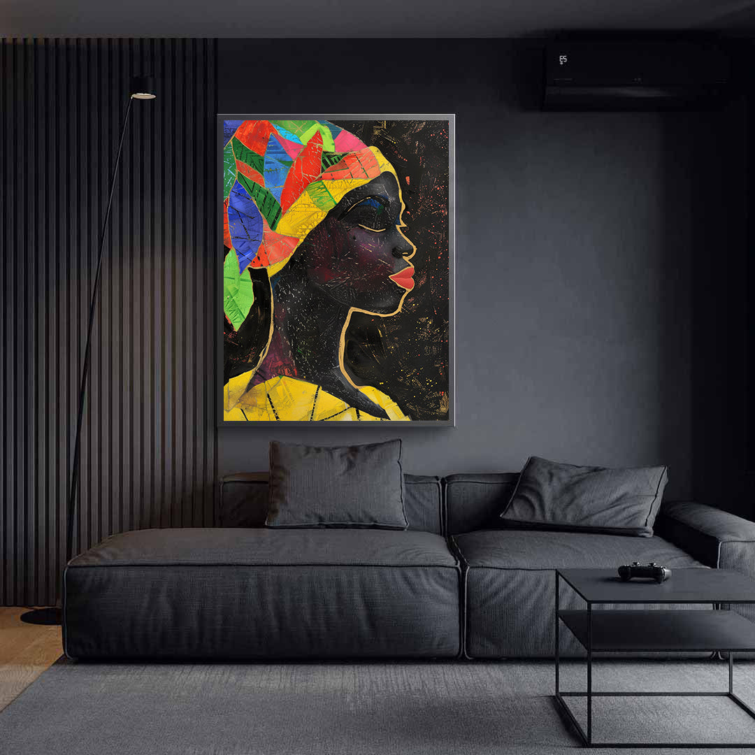 Leinwandbild - Brennende Kerze