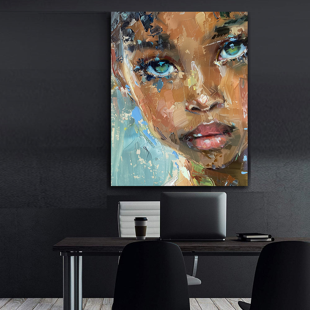 Leinwandbild - Brennende Kerze