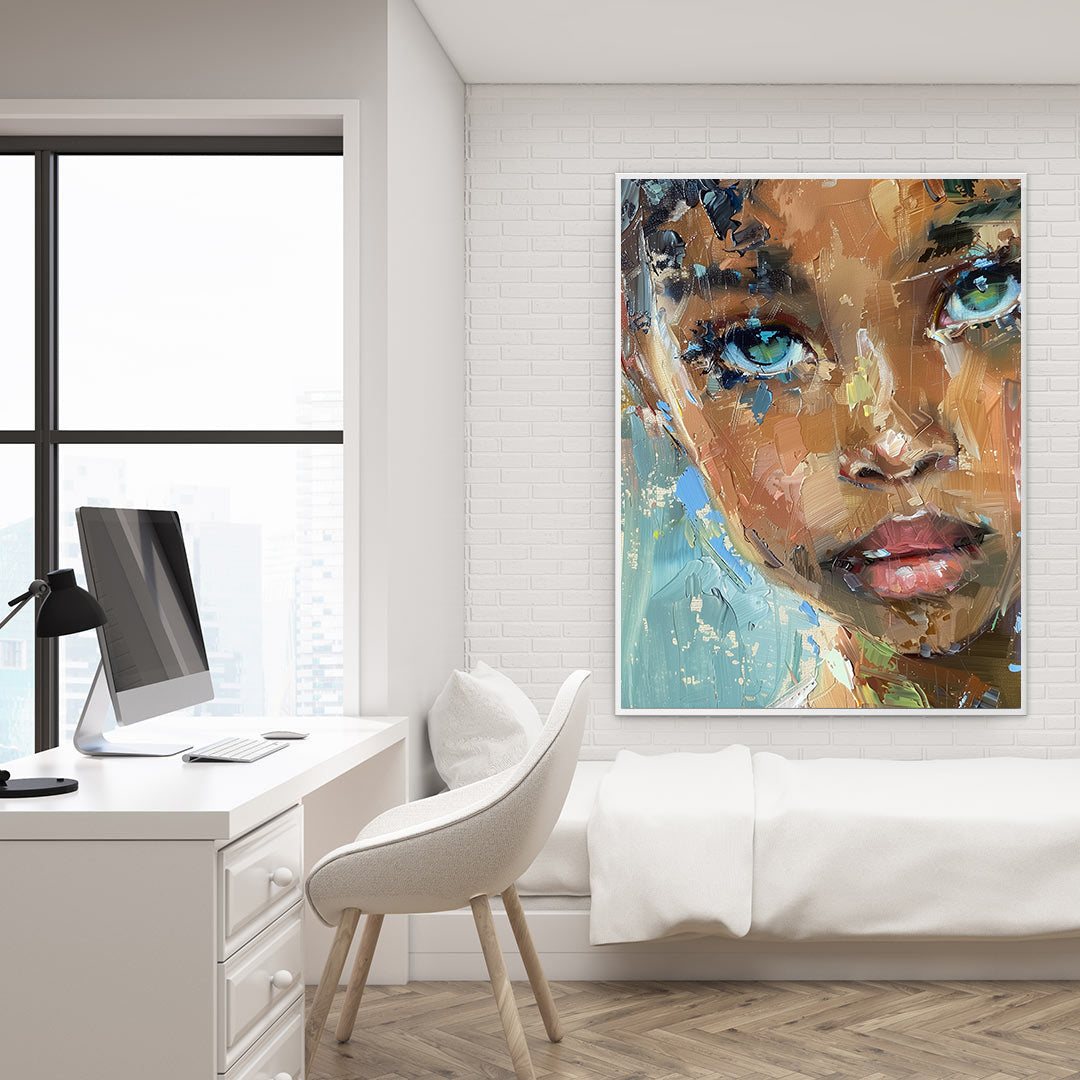 Leinwandbild - Brennende Kerze