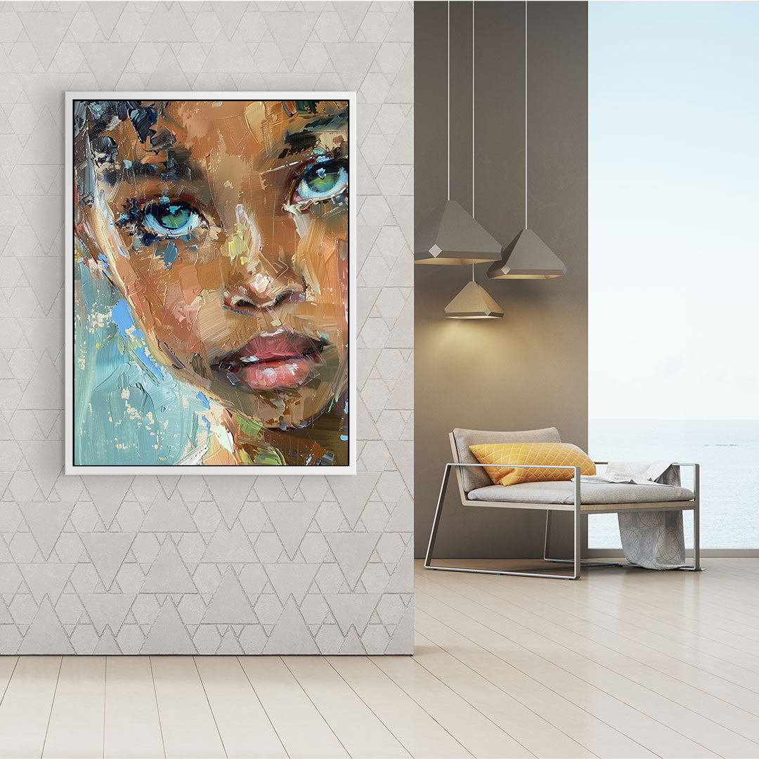 Leinwandbild - Brennende Kerze