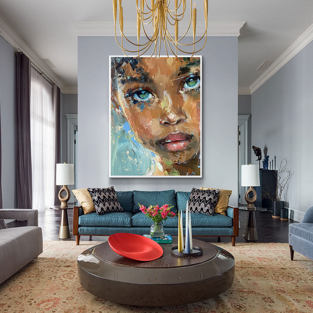 Leinwandbild - Brennende Kerze