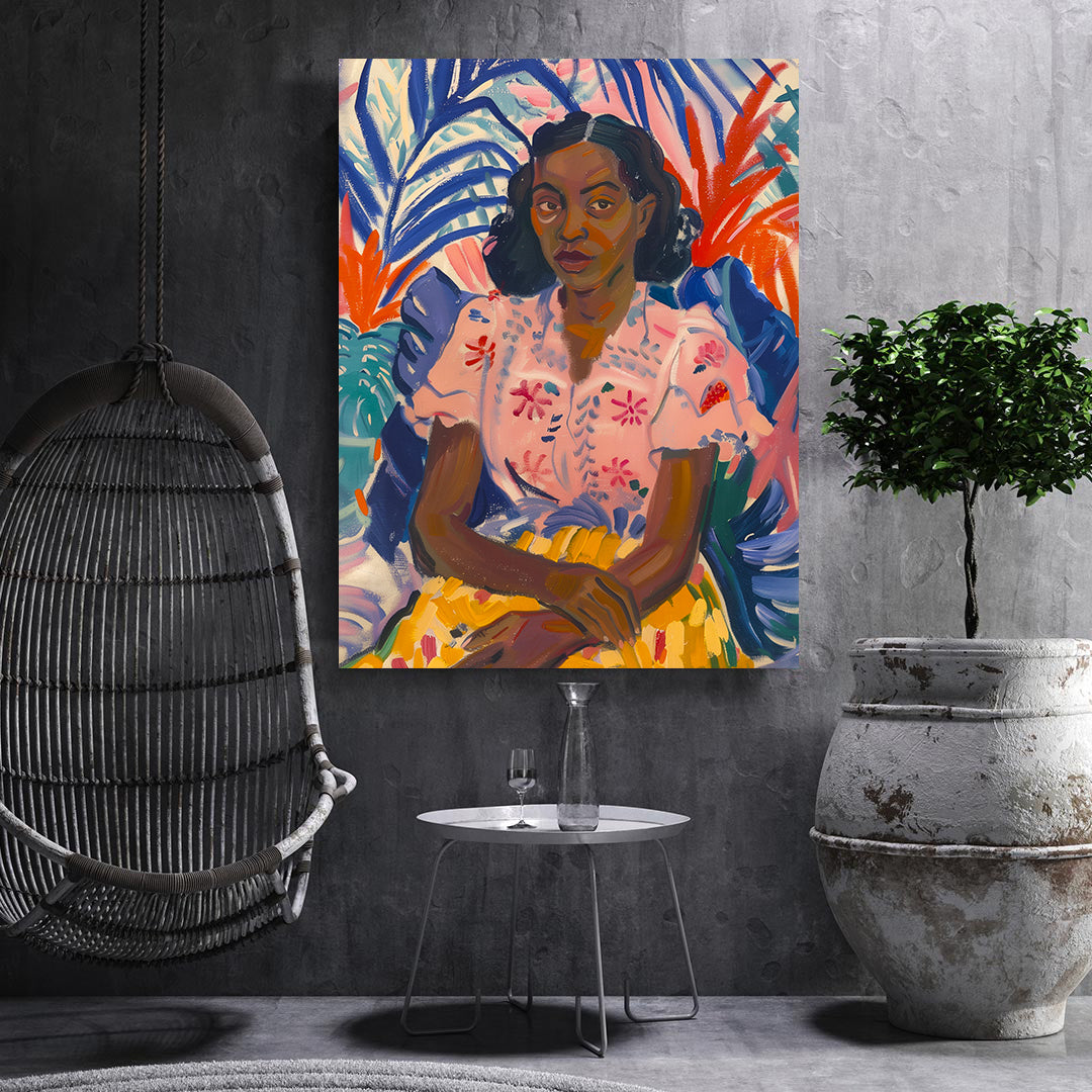 Leinwandbild - Brennende Kerze