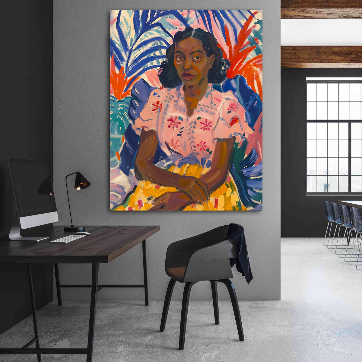 Leinwandbild - Brennende Kerze