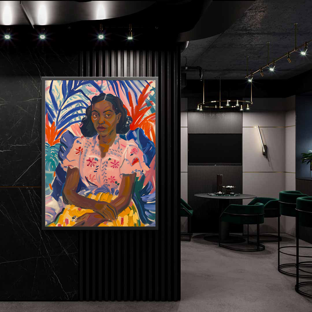 Leinwandbild - Brennende Kerze